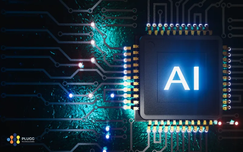 An AI chip in a computer symbolizing the use of AI tools in business