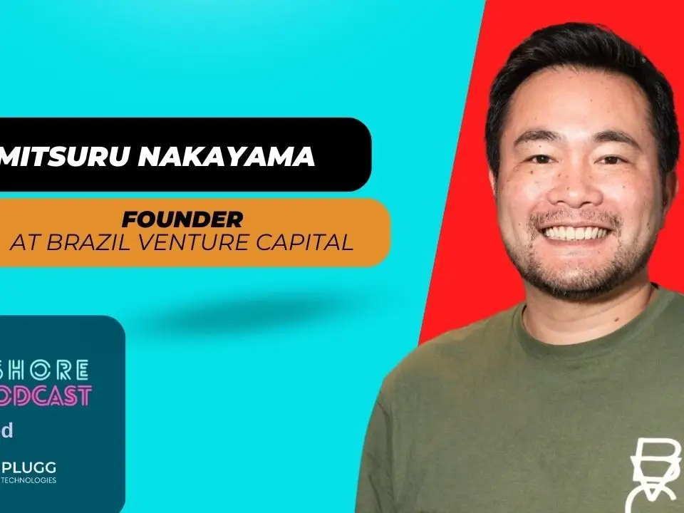 Mitsu Nakayama, the founder of Brazil Venture Capital, poses thoughtfully, embodying leadership in venture investment