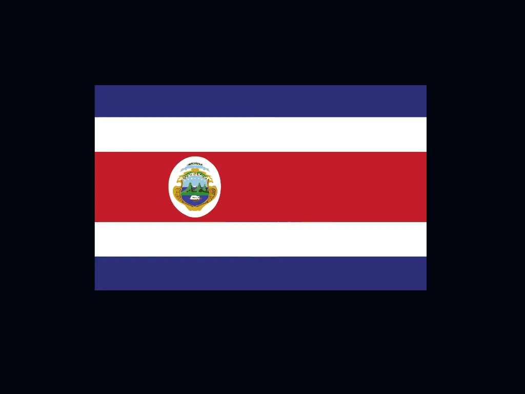 Costa Rica flag that navigates to a guide on outsourcing in Costa Rica when clicked on.