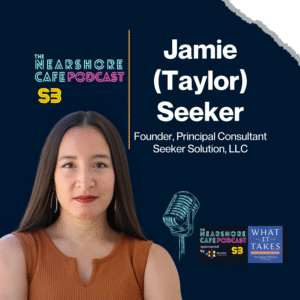 Jamie (Taylor) Seeker – Founder and Principal Consultant at Seeker Solution, guest on The Nearshore Café Podcast.